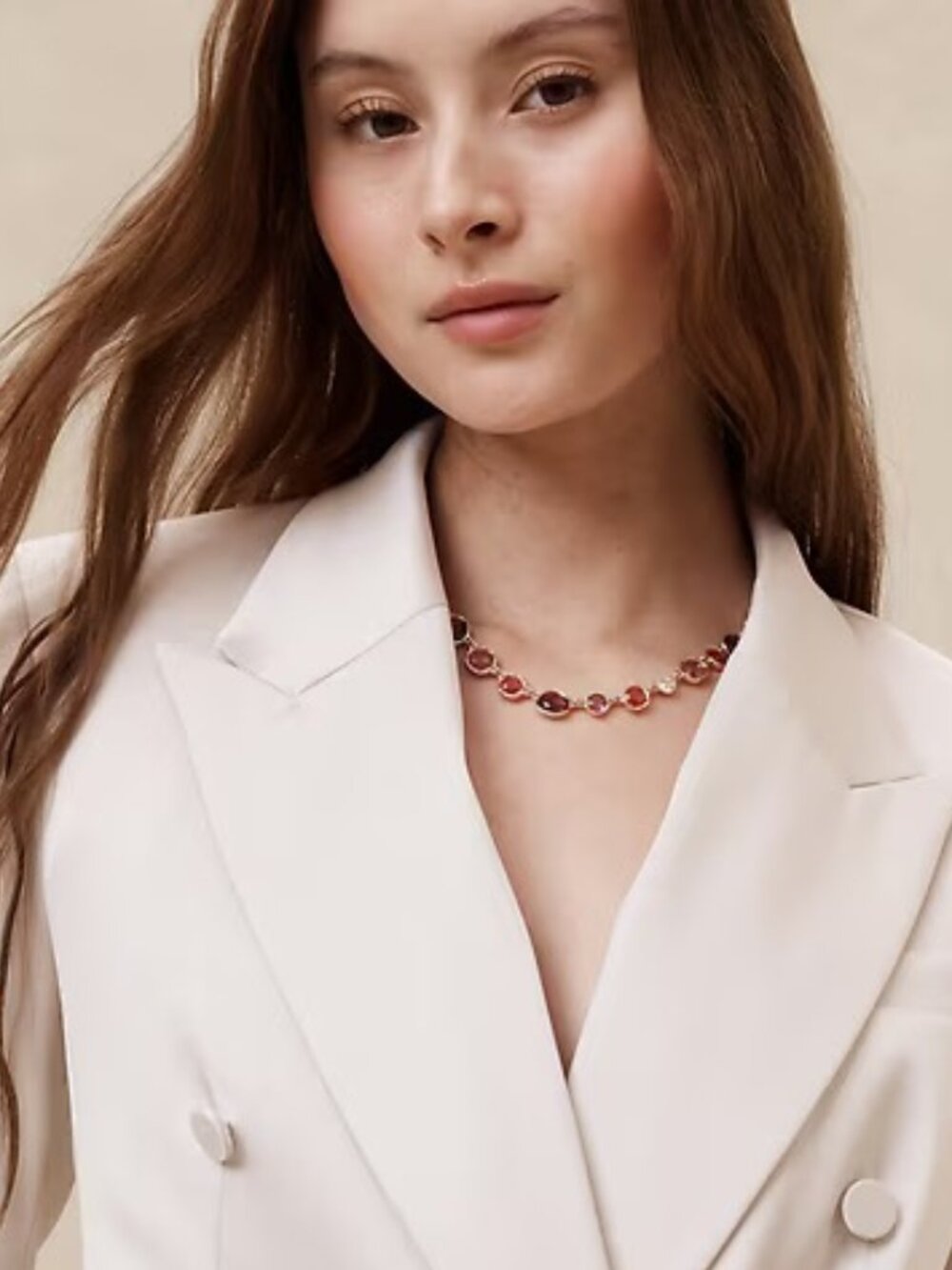 Banana Republic Tonal Glass Necklace